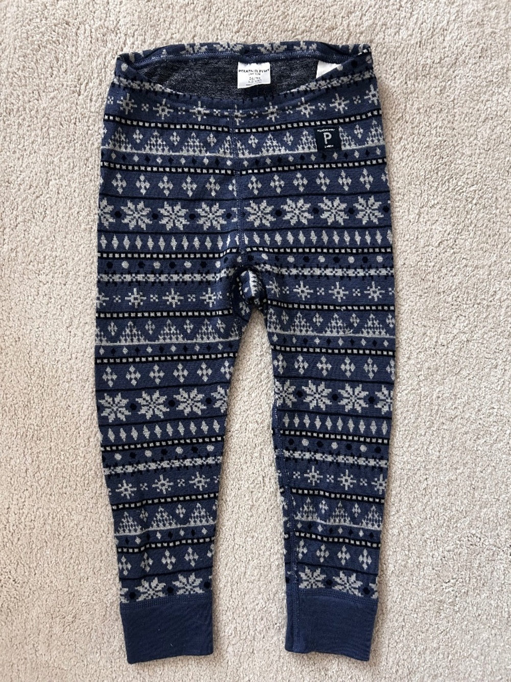 Polarn O Pyret 100% merino wool leggings 1-2Y 86/92cm